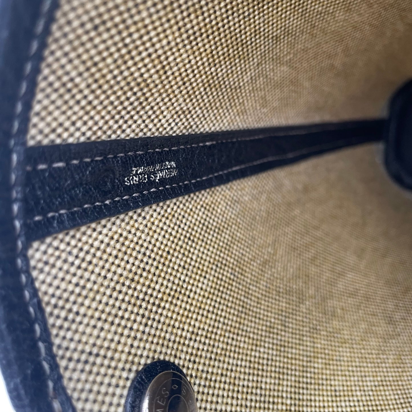 HERMÈS-Style Canvas Garden Tote with Shoulder Strap