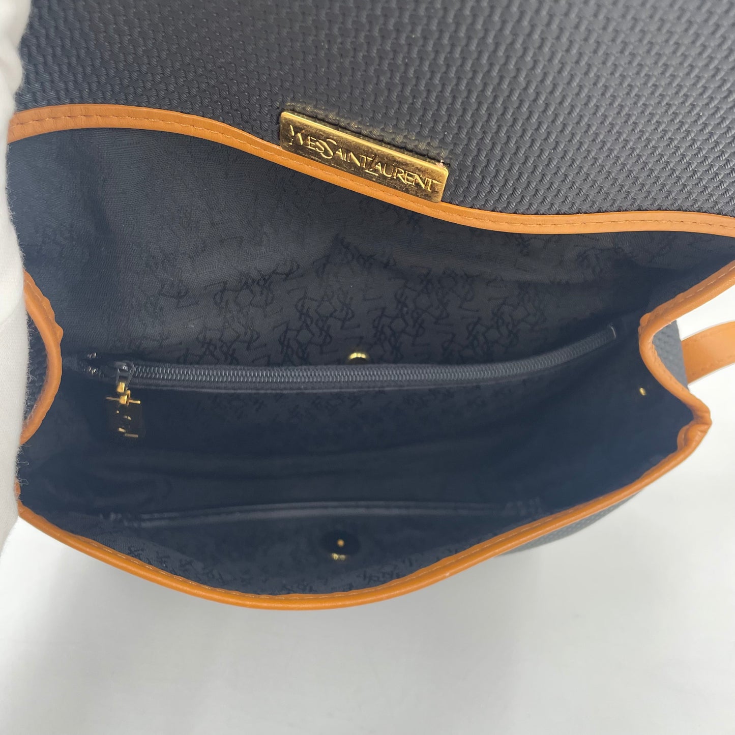 Yves Saint Laurent Vintage PVC & Leather Shoulder Bag