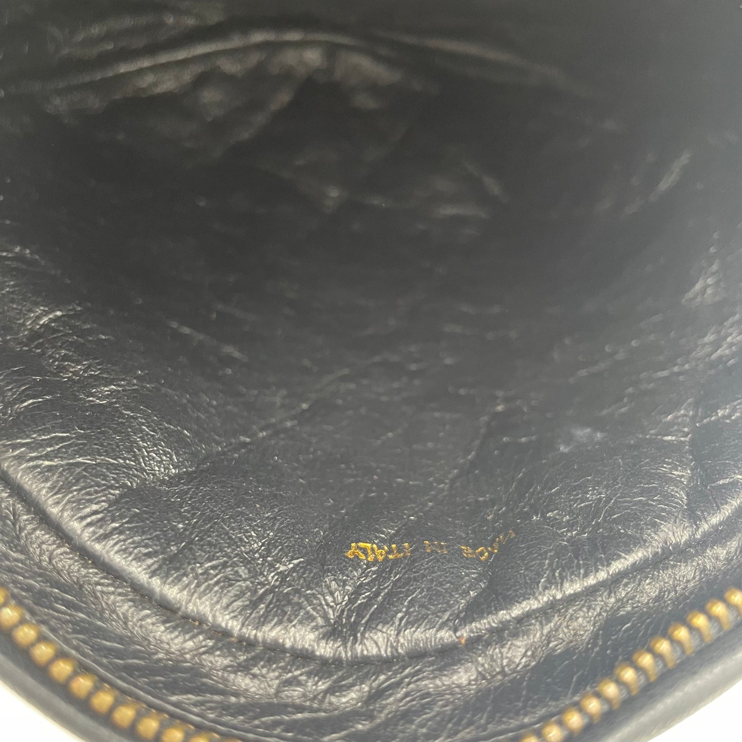 CHANEL Vintage Quilted Lambskin Round Tassel Chain Crossbody Bag Black