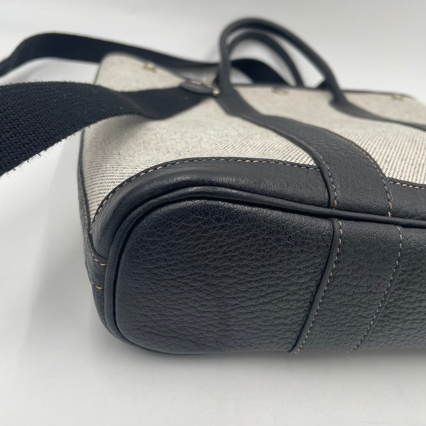 HERMÈS-Style Canvas Garden Tote with Shoulder Strap