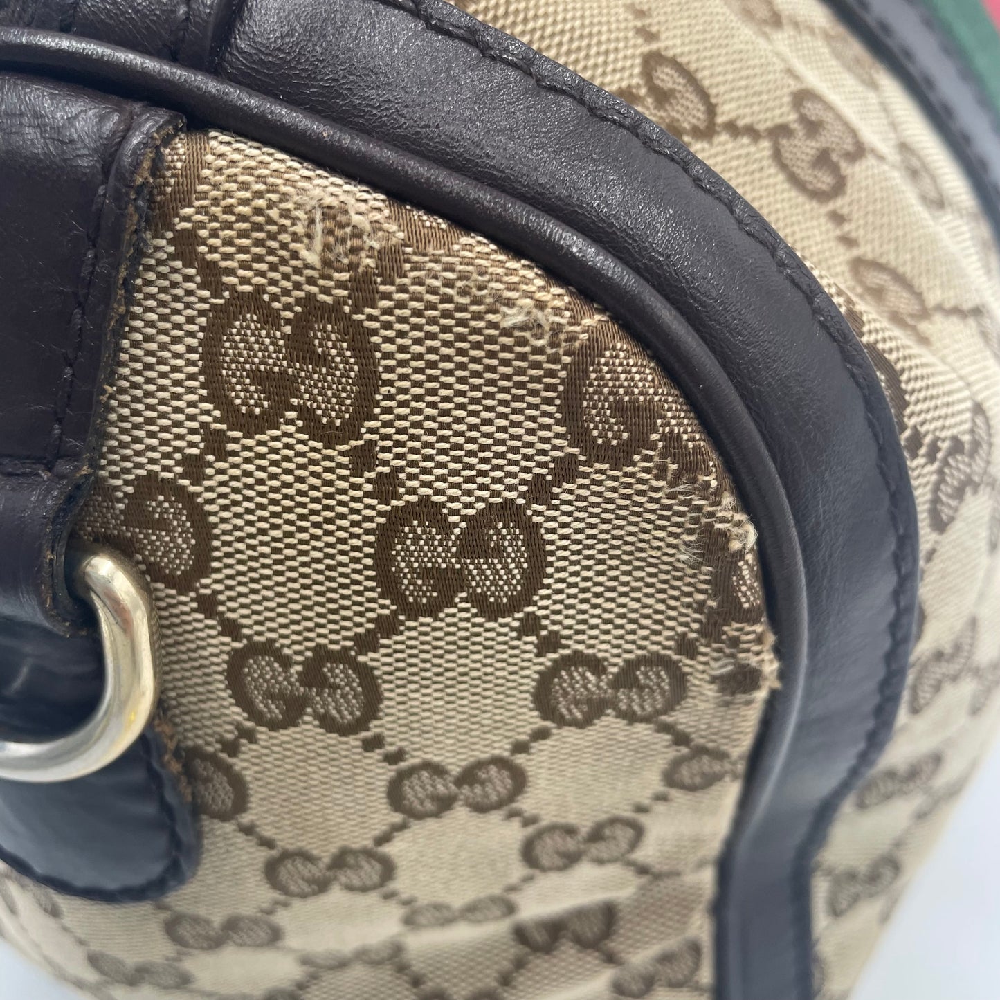 GUCCI GG Canvas Mini Boston Bag