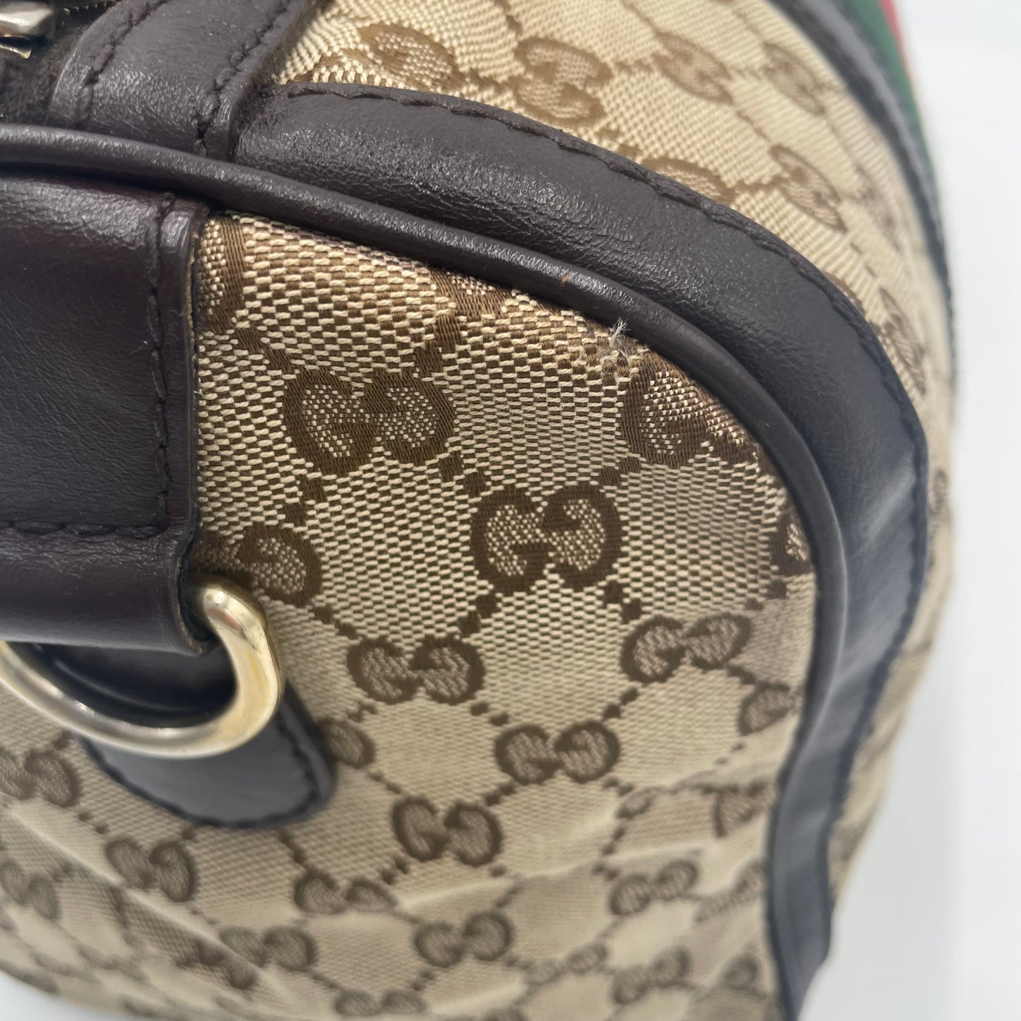 GUCCI GG Canvas Mini Boston Bag