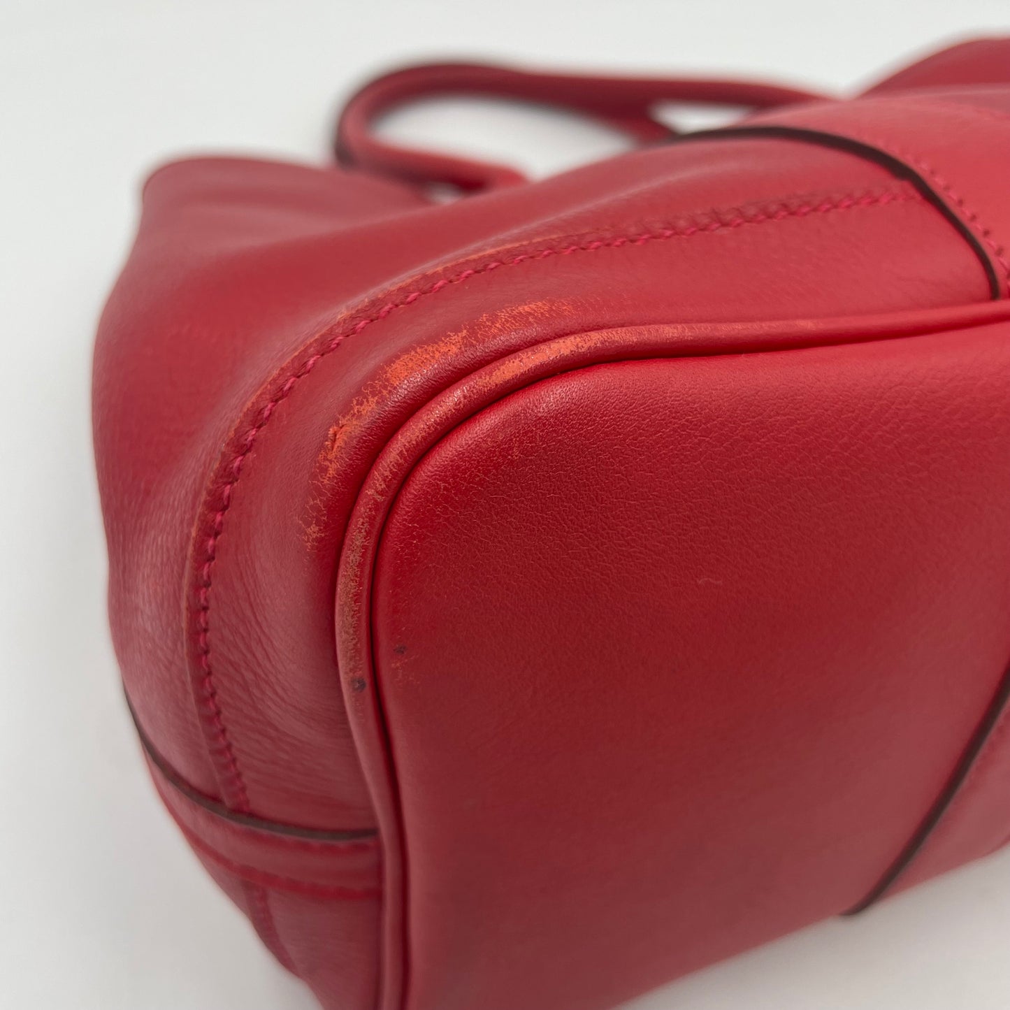 HERMÈS Garden Twilly □J  (2006) Garden Party TPM Vermilion Red Swift Leather