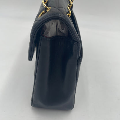 CHANEL V-Stitch Lambskin Flap Chain Shoulder Bag  with Gold Hardware