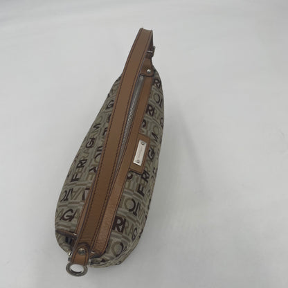Salvatore Ferragamo Canvas & Leather Logo Handbag
