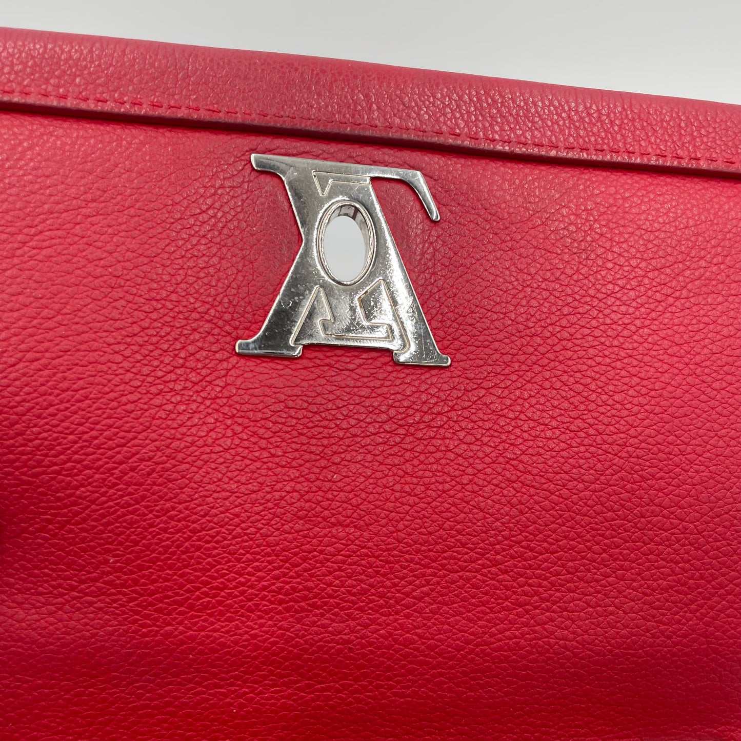 Louis Vuitton Lockme II Red Leather Chain Shoulder Bag