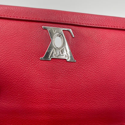 Louis Vuitton Lockme II Red Leather Chain Shoulder Bag