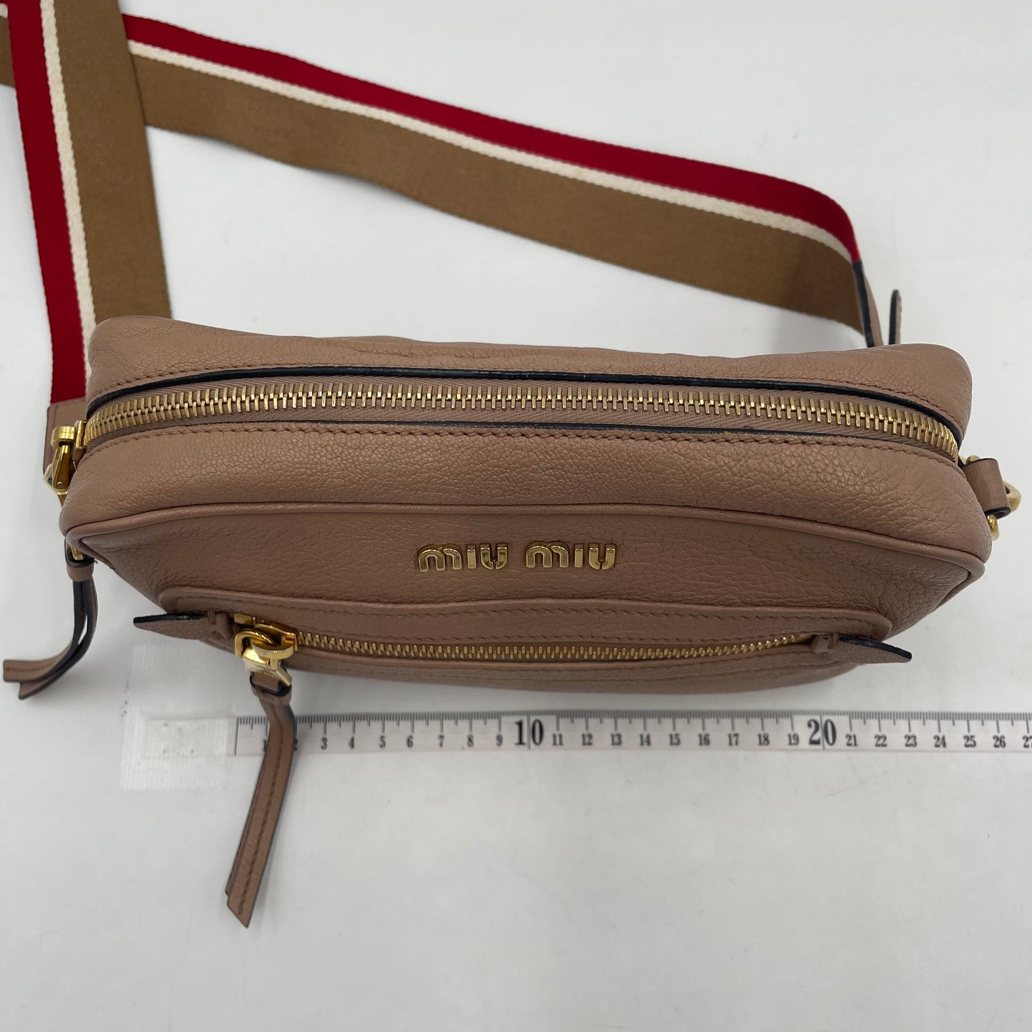 MIU MIU Logo Leather Crossbody Bag