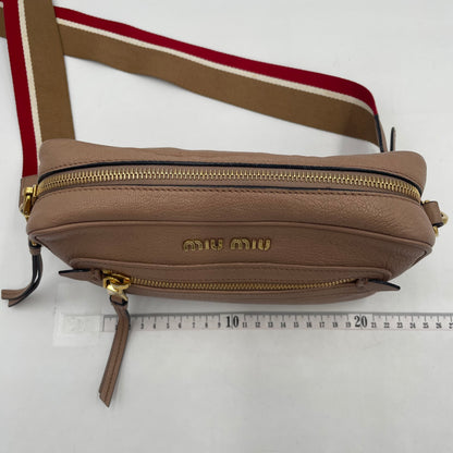 MIU MIU Logo Leather Crossbody Bag