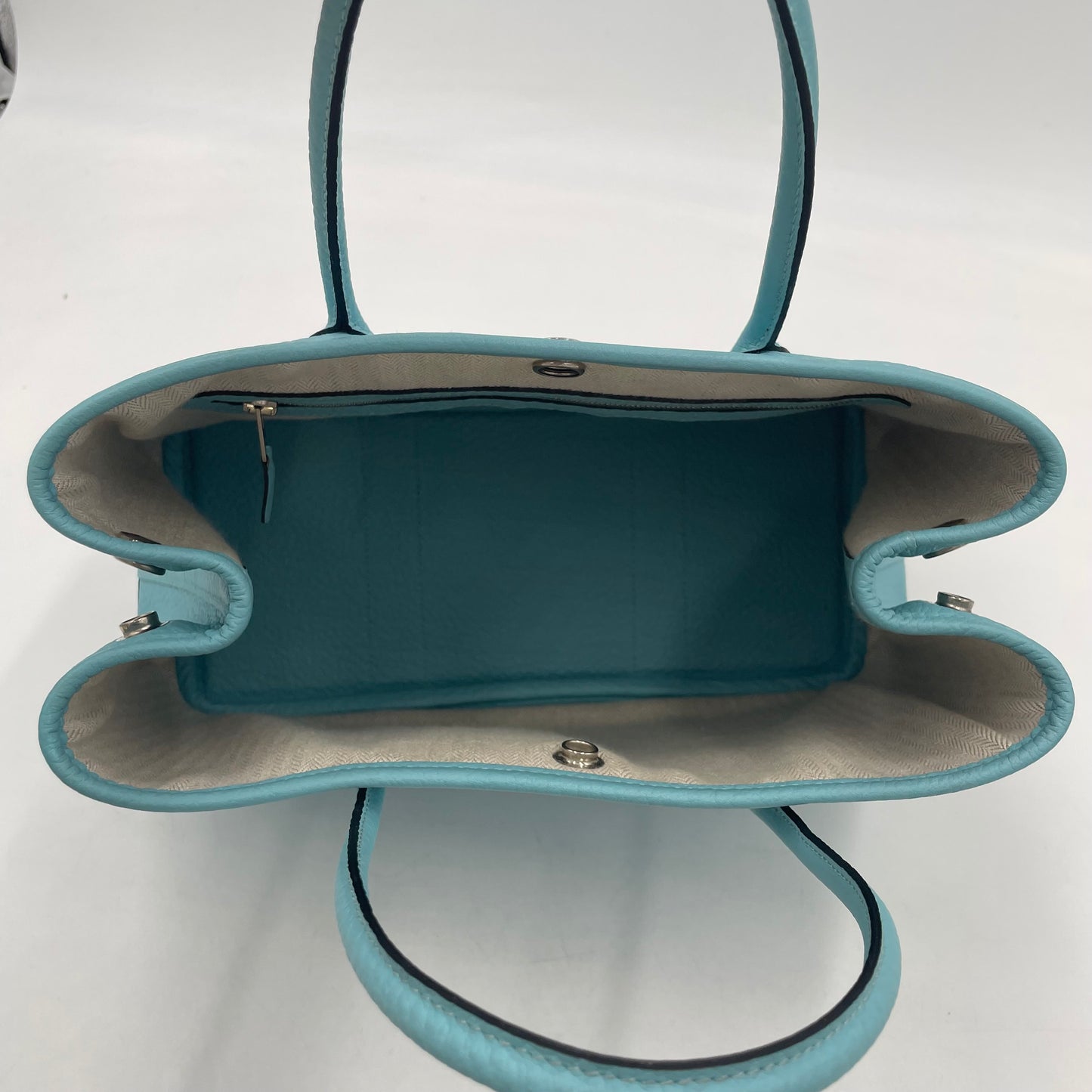 HERMÈS Garden Party T (2015) Negonda Leather Blue Atoll