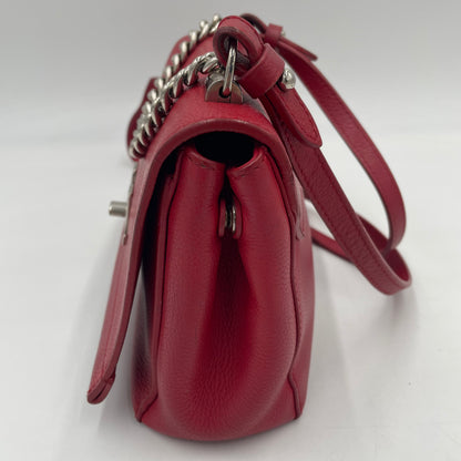 Louis Vuitton Lockme II Red Leather Chain Shoulder Bag