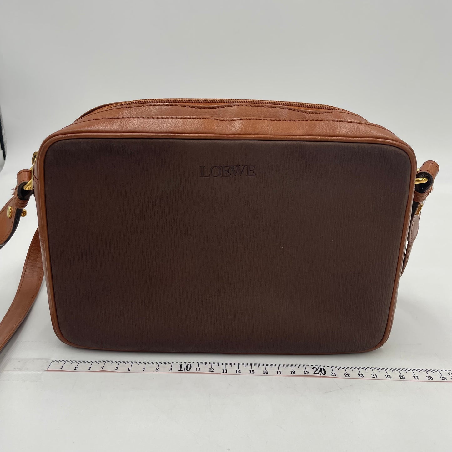 LOEWE Vintage Wooden Panel Shoulder Bag
