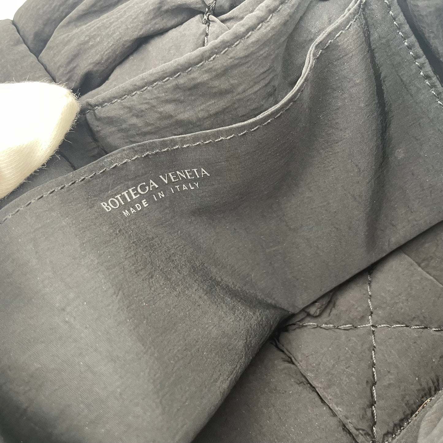 BOTTEGA VENETA Padded Intrecciato Nylon Body Bag