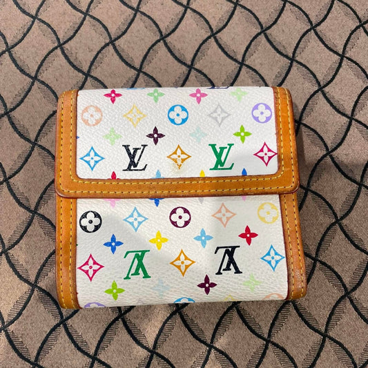 Louis Vuitton  
Multicolor Portefeuille Elise Trifold Wallet White  
(Customer Reserved)