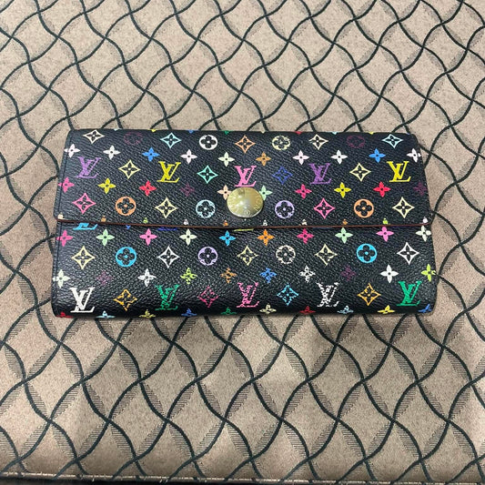 Louis Vuitton Monogram Multicolor Portefeuille Sarah Wallet Black
(Customer Reserved)